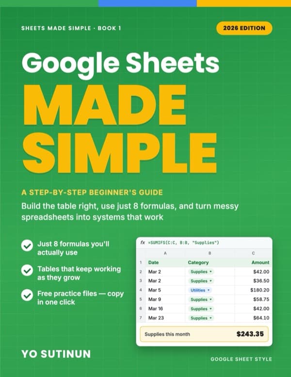 Google Sheets Made Simple — book cover